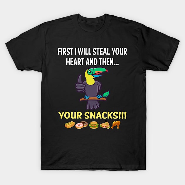 Steal Heart Toucan 84 T-Shirt by blakelan128